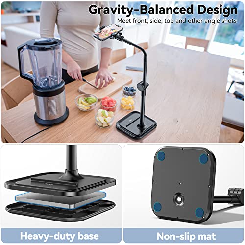 Webcam Ständer mit Handy Halterung, 2 in 1 Einstellbar Schwanenhals Webcam Halterung Schreibtisch mit Handyklemme, Kamara Tischstativ für Logitech C922 C930e C920S C920 C615, Brio 4K, Gopro Hero usw. – Bild 5