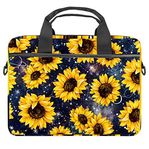 Sacoche ordinateur portable tournesol pour les cours et le bureau nomade