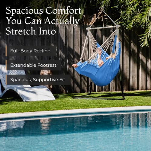 Image of Hanging Hammock Chair Swing - Outdoor & Indoor - Hammock Swing Chair