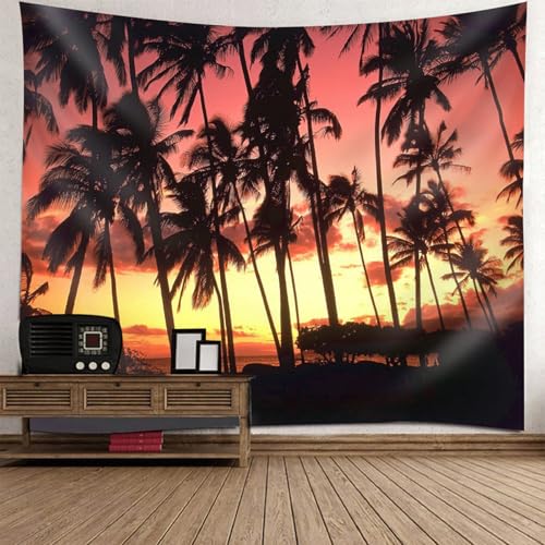 Tenture de decoration murale pour salon au design chaleureux de coucher de soleil