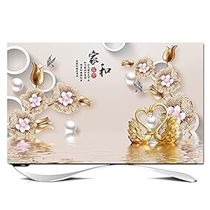 Huis 80in Indoor TV Dust Cover, Cover Type TV Screen Protector Voor Lcd Led Decoratie Televisie Set Cover Waterdichte…