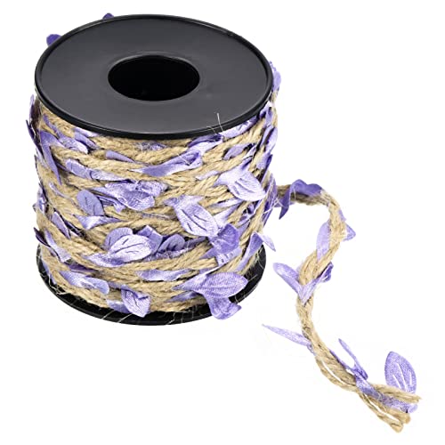 PATIKIL 33ft 5mm Burlap Leaf Ribbon