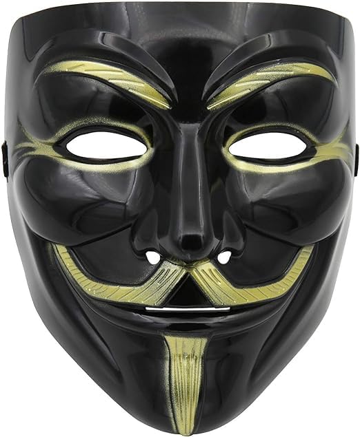 JAGMOOLYA PRODUCTS Black Hacker Mask for Kids, Anonymous V for Vendetta Mask Halloween Costume Cosplay Masquerade Party (PACK OF 1) (B0DF7PT6WQ) Amazon Price History, Amazon Price Tracker