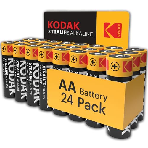 KODAK Xtralife AA Batteries (24 Pack) Alkaline Battery...