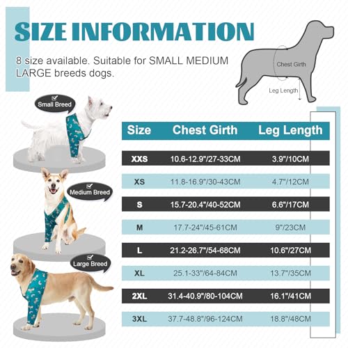 Image of ROZKITCH Front Leg Dog Sleeve for Front Right Left Leg, Pet Prevent Licking Wound Elbow Knee Protector, Dog Recovery Suit Cone Collar Alternative for Sprain ACL CCL Arthritis Joint Care Zebra XS