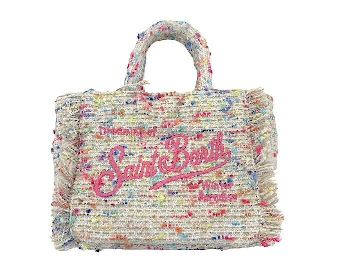 Saint Barth MC2 MC2 MINI BORSA VANITY TWEED MULTICOLOR - UNI