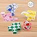 Ganowo 30 Pack Party Favor, Medium Fidget Snake Cube Twist Puzzle Toys for Kids Teens Stocking Stuffers Bulk Birthday Party Supplies Goodie Bags Fillers, Random Colors