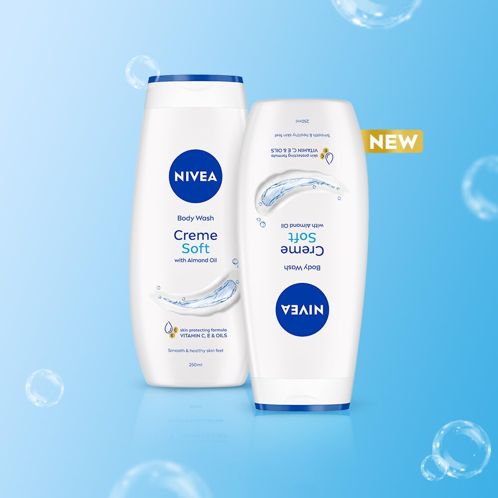 NIVEA Care Duschcreme Soft mit mildem Duft ml, Unparfümiert, 250 milliliter – Ansicht 3