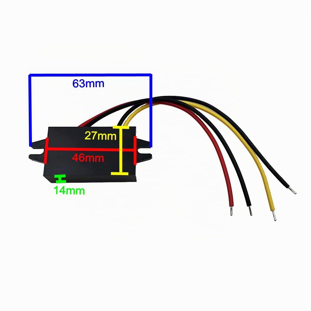 JZK Regolatore di tensione 12V a 9V 3A DC-DC Buck Convertitore Tensione per telefono auto audio radio Display a LED