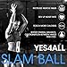 Yes4All Slam Balls, 10-40lb Medicine Ball Weight, Durable PVC Sand Filled Workout Dynamic Medicine Ball for Core Strengthen