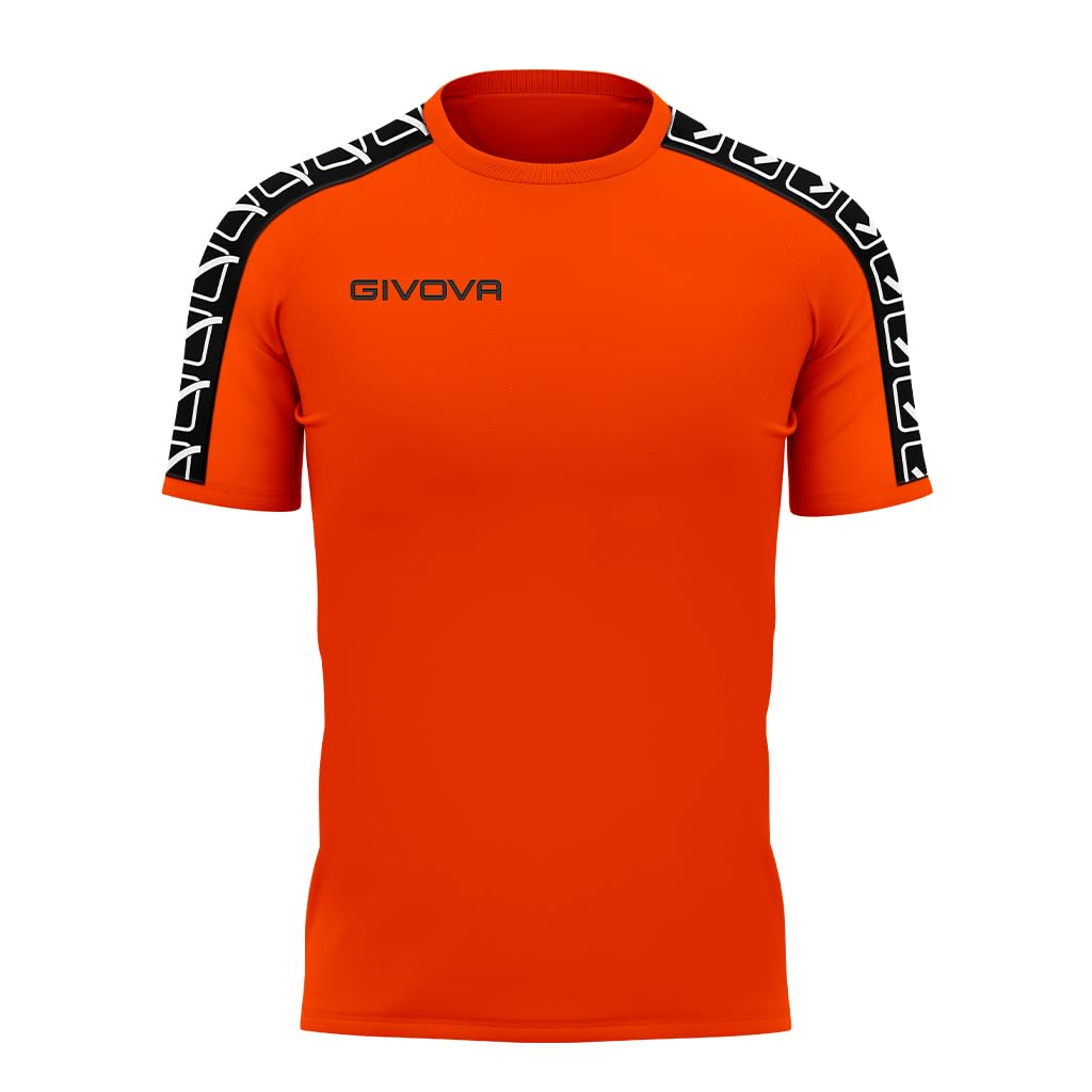Givova Herren Orange Hemd T-Shirt Poly Band, S, Ba02_1