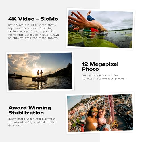 GoPro LIT Hero Bundle The Handler Floating Hand Grip - Lightweight, 4K, Waterproof Action Camera with Touchscreen — Edit Quik App - image 4
