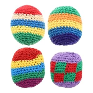 Toyvian 4 Stück Gestrickte Sackbälle