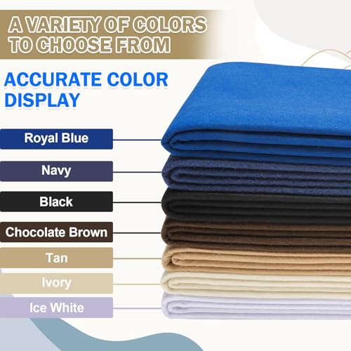Image of XSEINO Ivory Large Felt Fabric 36 inch X 36 inch(1 Square Yard), 1.4 mm Thick Soft Felt Fabric Sheet for Crafts, White Series Colors Soft Nonwoven Fabric, Fit for Decoration, Sewing, DIY Crafts