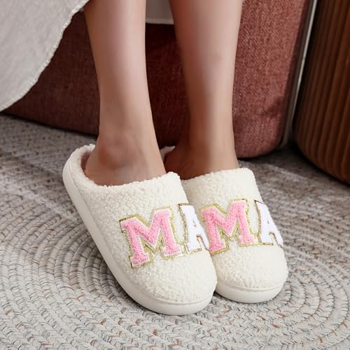 Image of LNERIP Slippers Winter Womens Mens Fluffy Plush Slippers Animals Cute Cartoon House Slippers Cuddly Warm Shoes Indoor Outdoor Girls Women