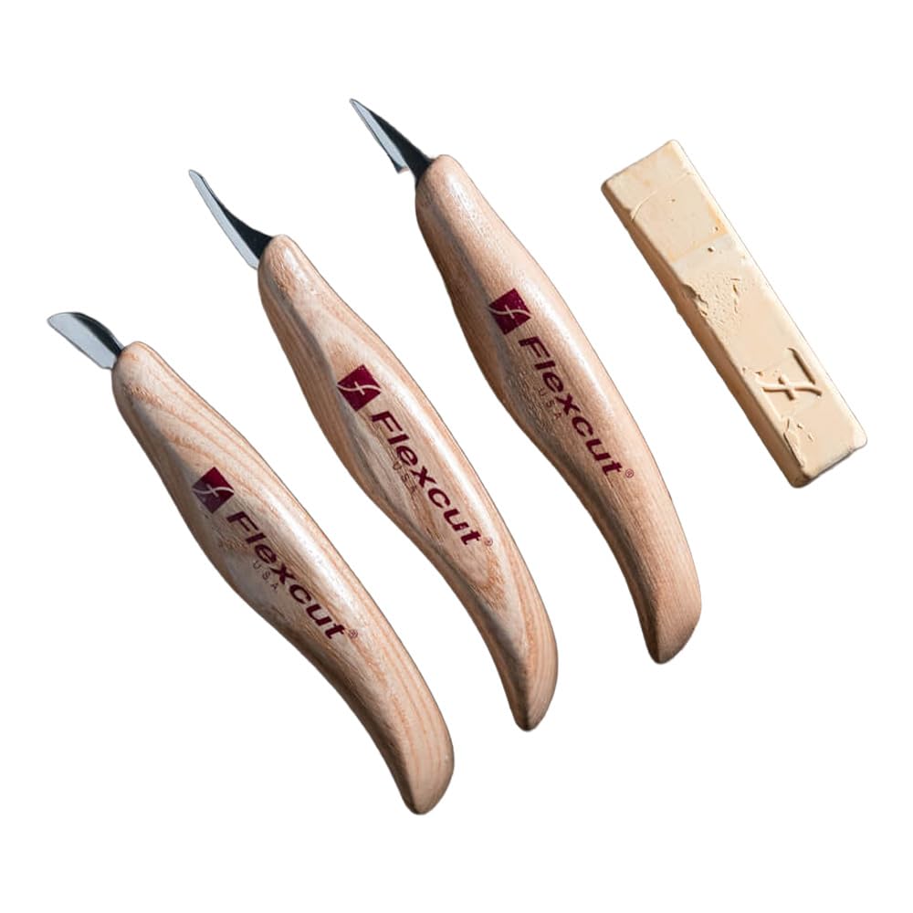 Amazon.com: Flexcut Wood Carving Set | Detail Knife Set, with Mini