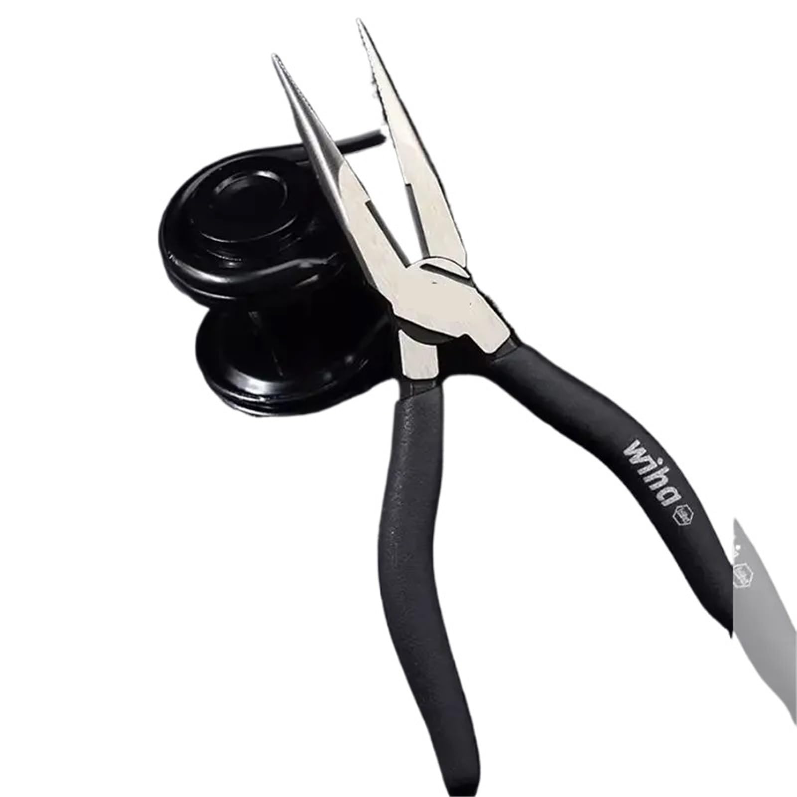 Pinze classiche a becco lungo, 160 mm, per elettricisti, multiuso, a punta
