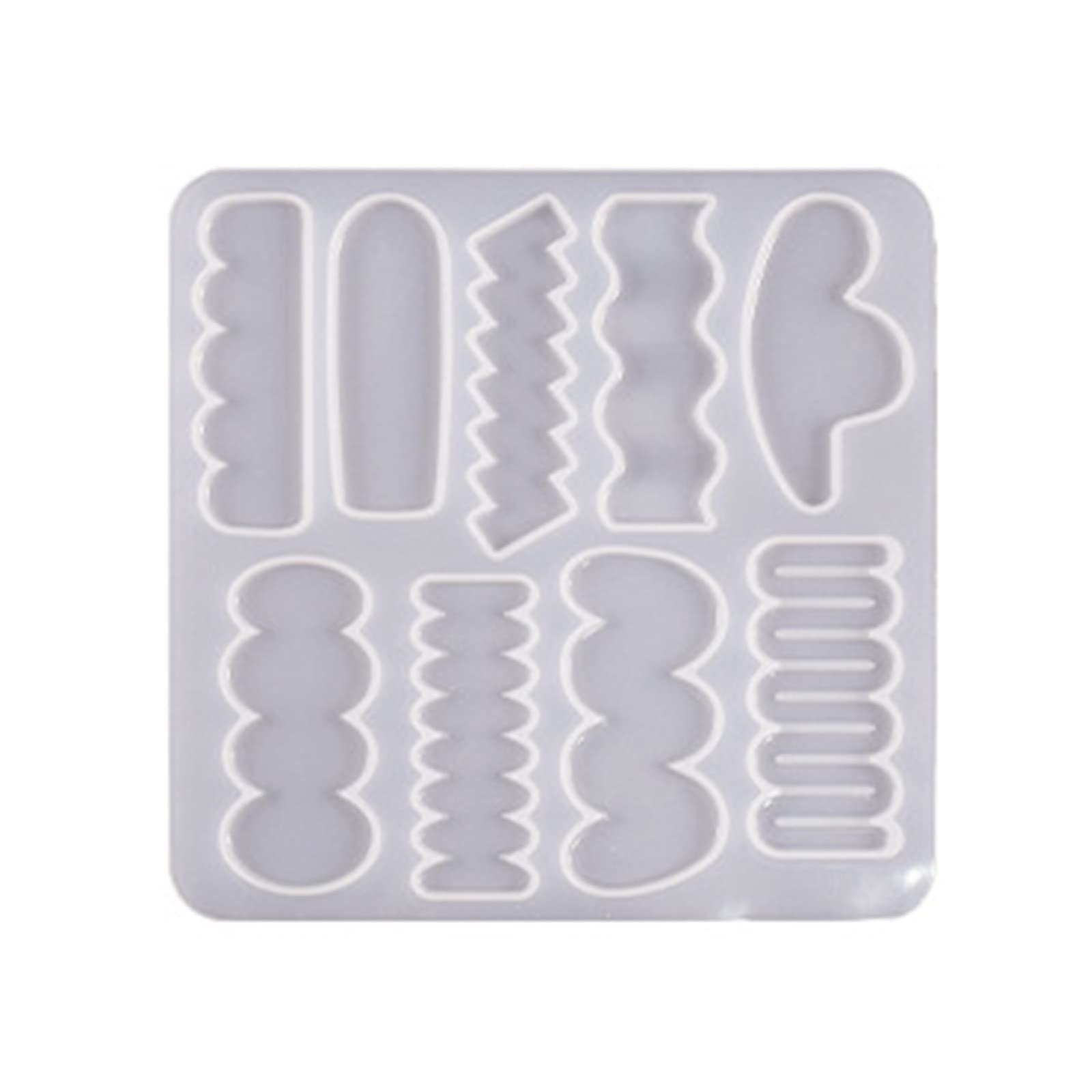 Byutfa Clear Irregular Shape Hair Pin Mold Silicone Resin Epoxy Barrette Mold Agate Crystal Mould For Crafts Making Accessories