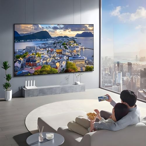 Pantalla de proyección marco fijo gris 80 pulgadas 16:9 miniatura 7