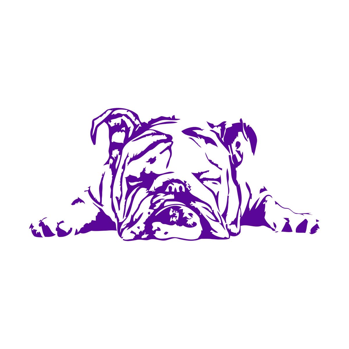 English Bulldog Wall Decal Home Decor Pet Stickers Vinyl Art Dog Wallpaper for Kids Room Large - 52x114cm โ image 1