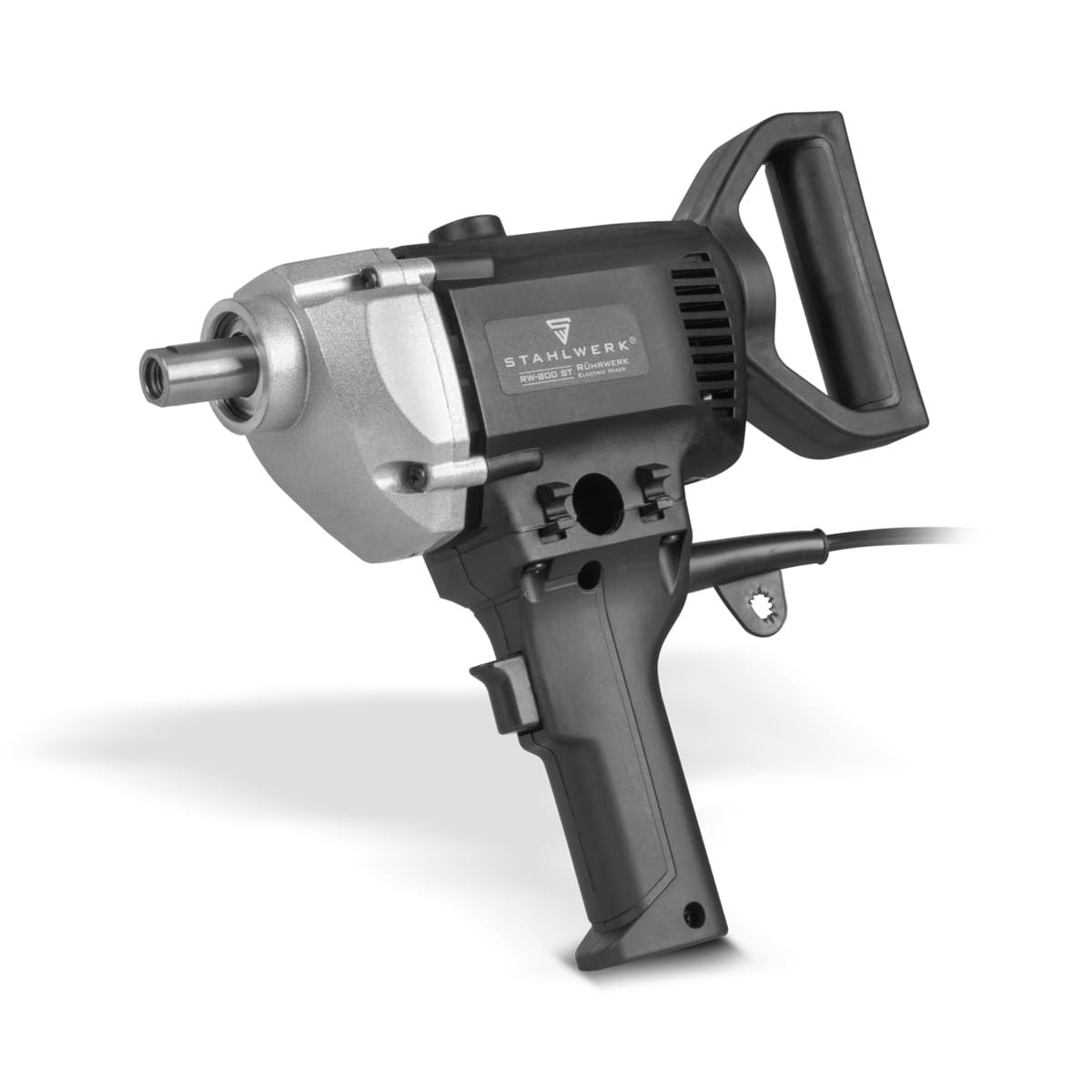 STAHLWERK Agitatore RW-800 ST - 800 W, 500 giri/min, mescolatore elettrico per malta in versione compatta e robusta, agitatore stabile, miscelatore per malta, miscelatore per calcestruzzo, miscelatore