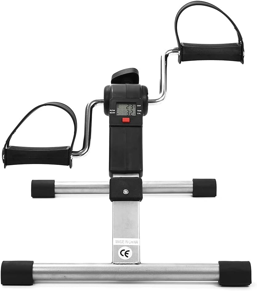 Opvouwbare pedaaltrainer LCD-display Indoor Mini-hometrainer met verstelbare weerstand voor thuis Ouderen Revalidatie Beenarmtrainer - Afbeelding 8