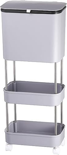 Contenedor de compostaje de compost de cocina, compostador de cocina, cubo de basura con tapa, contenedores de basura de cocina con contenedores