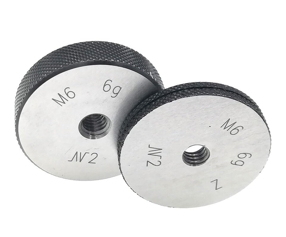 ISO Metric Thread Ring Gage M6 X 1.0 6g Threaded Ring Gauges GO and NOGO M6X1