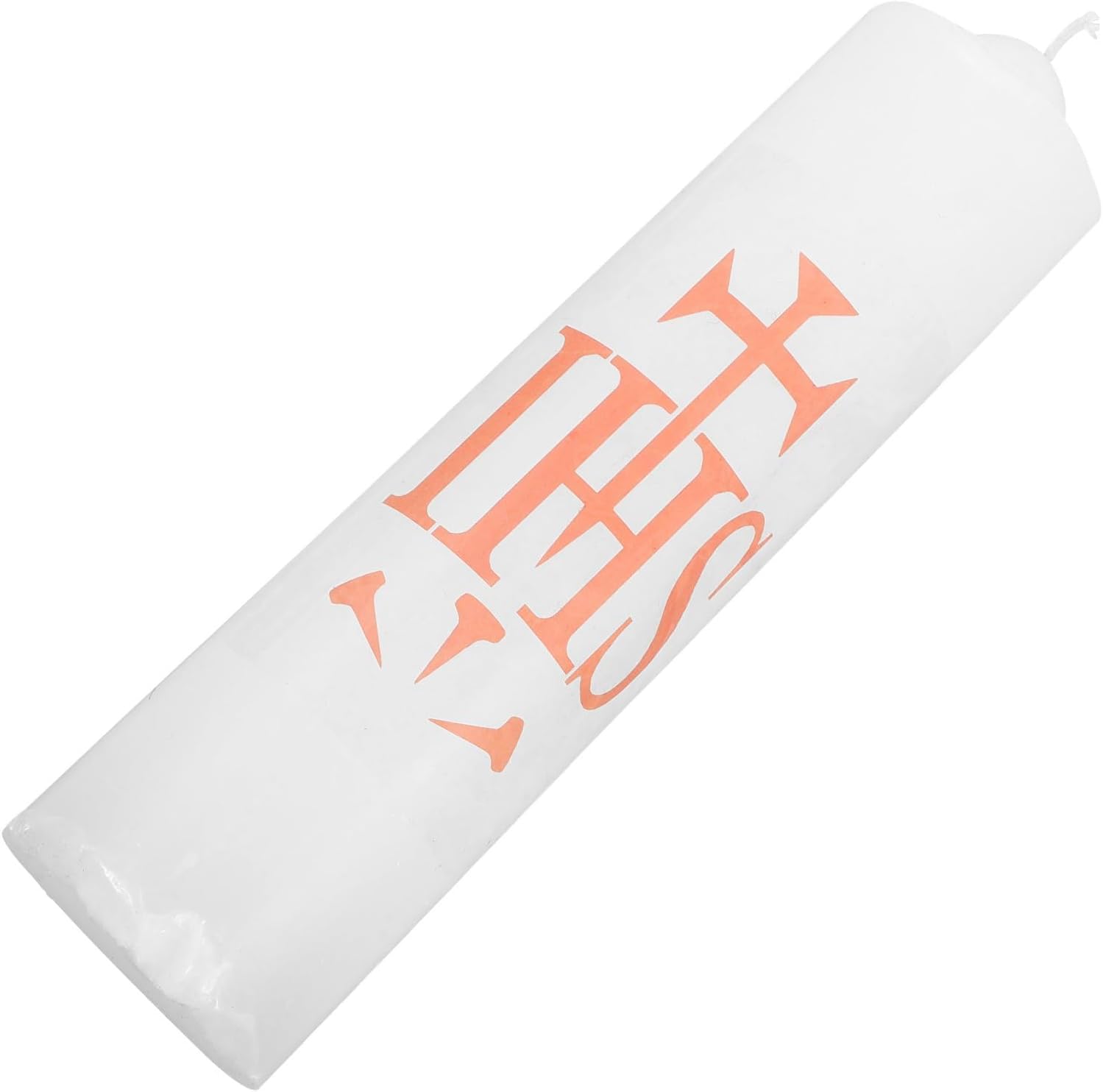 Catholic Baptism Wax Candle White Pillar Holy Prayer Candle for Church and Home Ceremony Decor