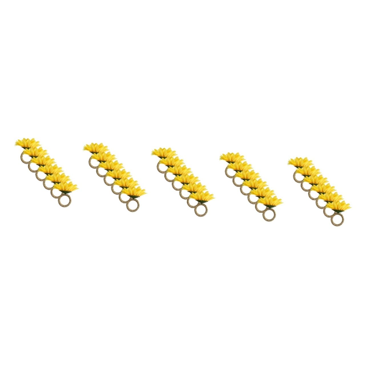 IMIKEYA 30stücke Sonnenblumen Serviettenringe Künstliche Sonnenblumen Dekoration Langlebige Serviettenhalter Für Partys Hochzeiten Und Festlichkeiten Einfach Zu Reinigen Und