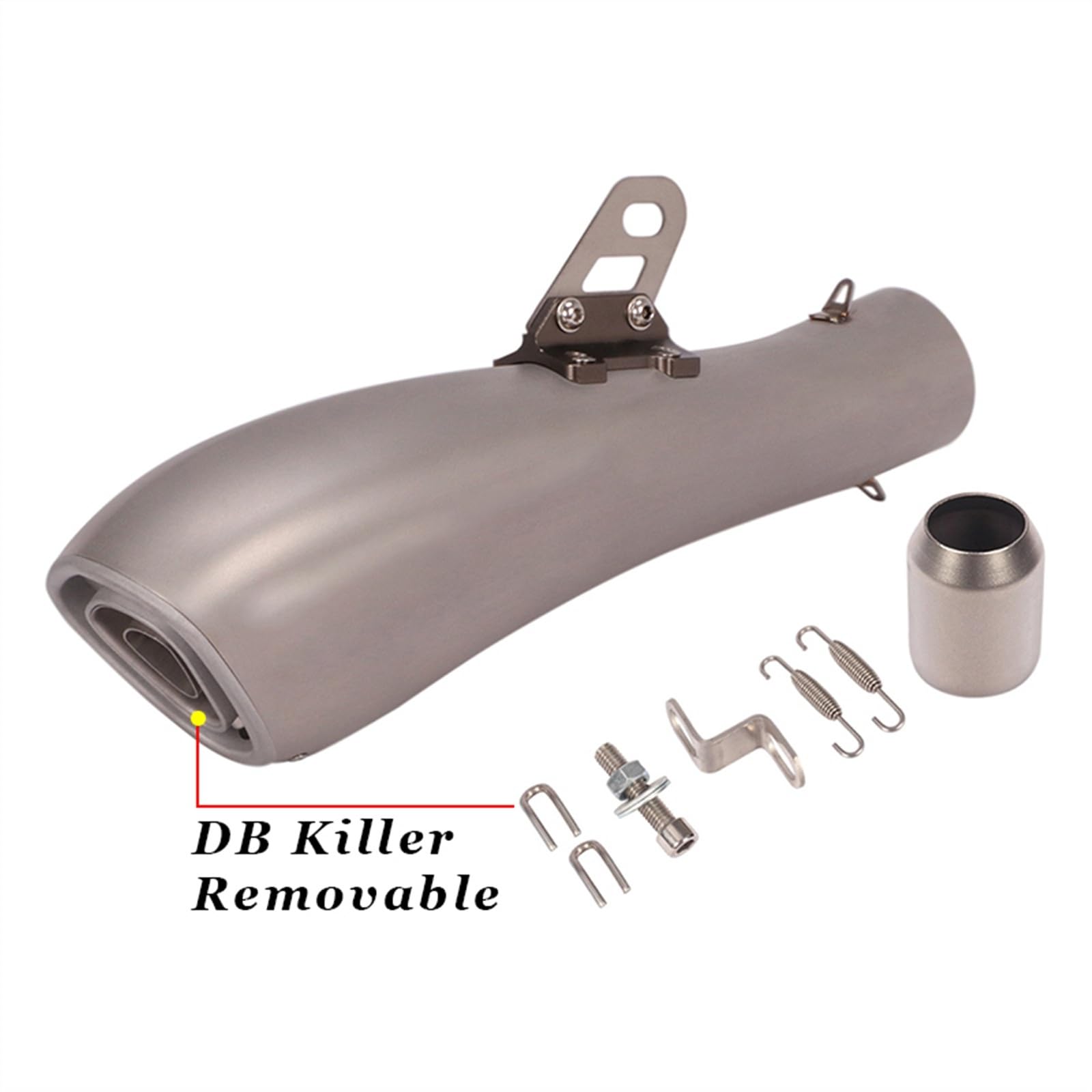 Moto Per Y&amaha YZF R1 R3 R6 XJ6 Mt07 Universale 60mm Tubo Di Scarico Modificato GP DB Killer Fuga Slip On Silenziatore (Color : A)