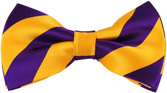 collegiate Stripe Pre-Tied Bow Tie