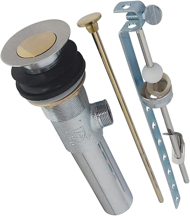 Kingston Brass KB1008 Columbia Bathroom Sink Drain, 2-1/8", Brushed Nickel - Bath Towel Hooks - 