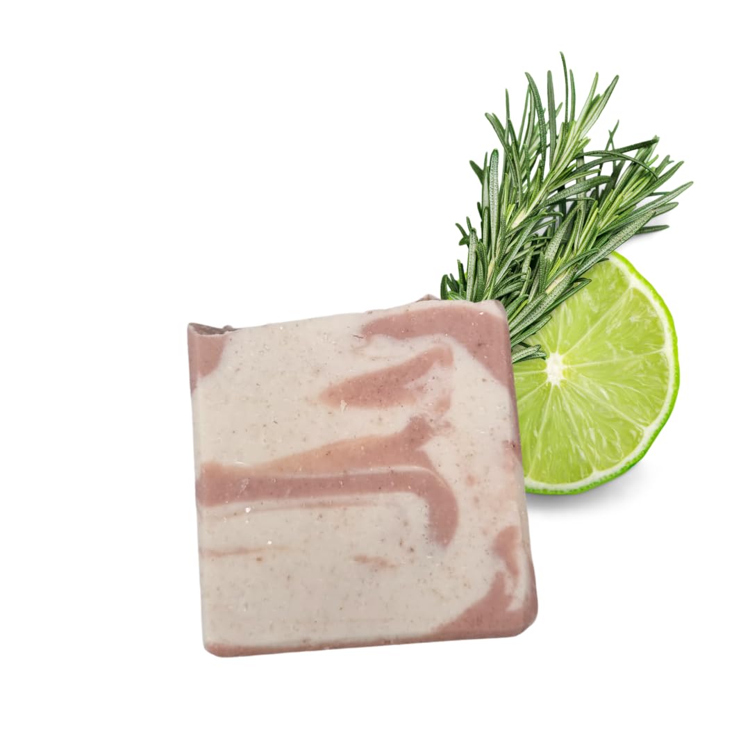 Soap Bar - Wildflower Wisp - Plastic Free - Vegan - Palm Free - Handmade in Devon UK (SW England), Pink, 100 g (Pack of 1) - Image 4