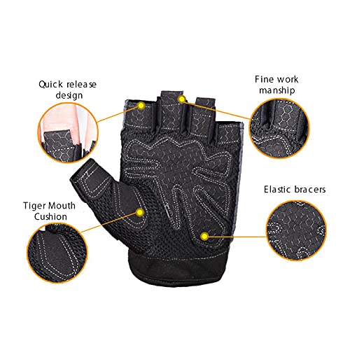 Roeienhandschoenen Gewichtheffen Shorty Vingerloze Handschoenen Met Gebogen Open Rug Voor Powerlifting Gym - Image 5