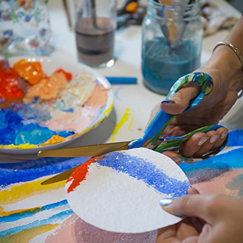 Fiskars Designer Fabric Scissors - 8" - Created With Fiskars - Craft Scissors For Fabric And Mixed Media Cutting - Avant Garden #TOP1