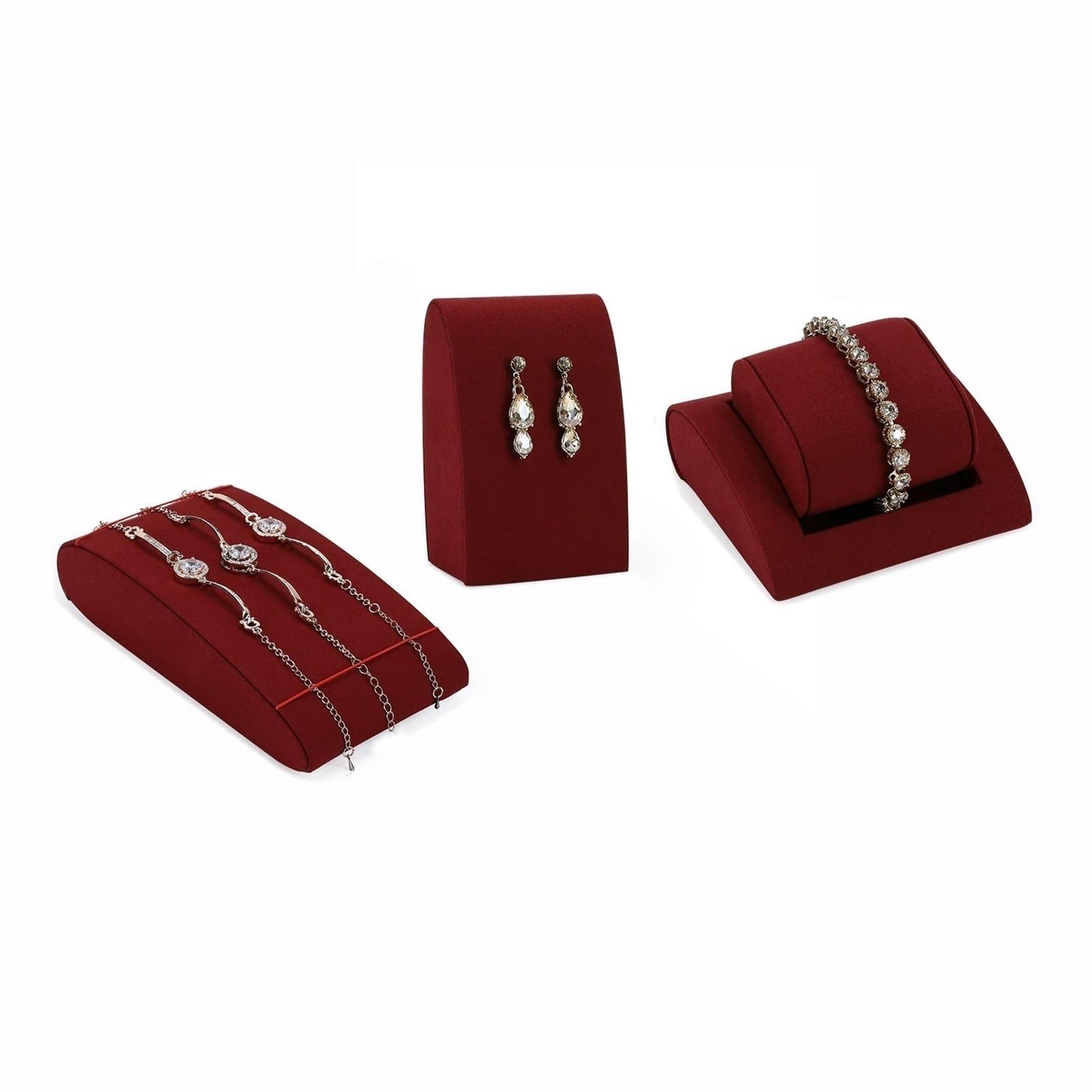 Organizer Schmuckständer-Set aus Mikrofaser