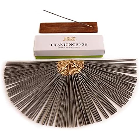 Frankincense Premium Natural Incense Gift Box with Incense Burner, Low Smoke, 100% Natural, No Chemical Dipping Cover