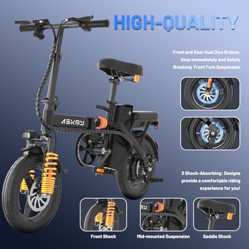 Electric Bike for Adults and Teens, 740W Peak Motor E-Bike