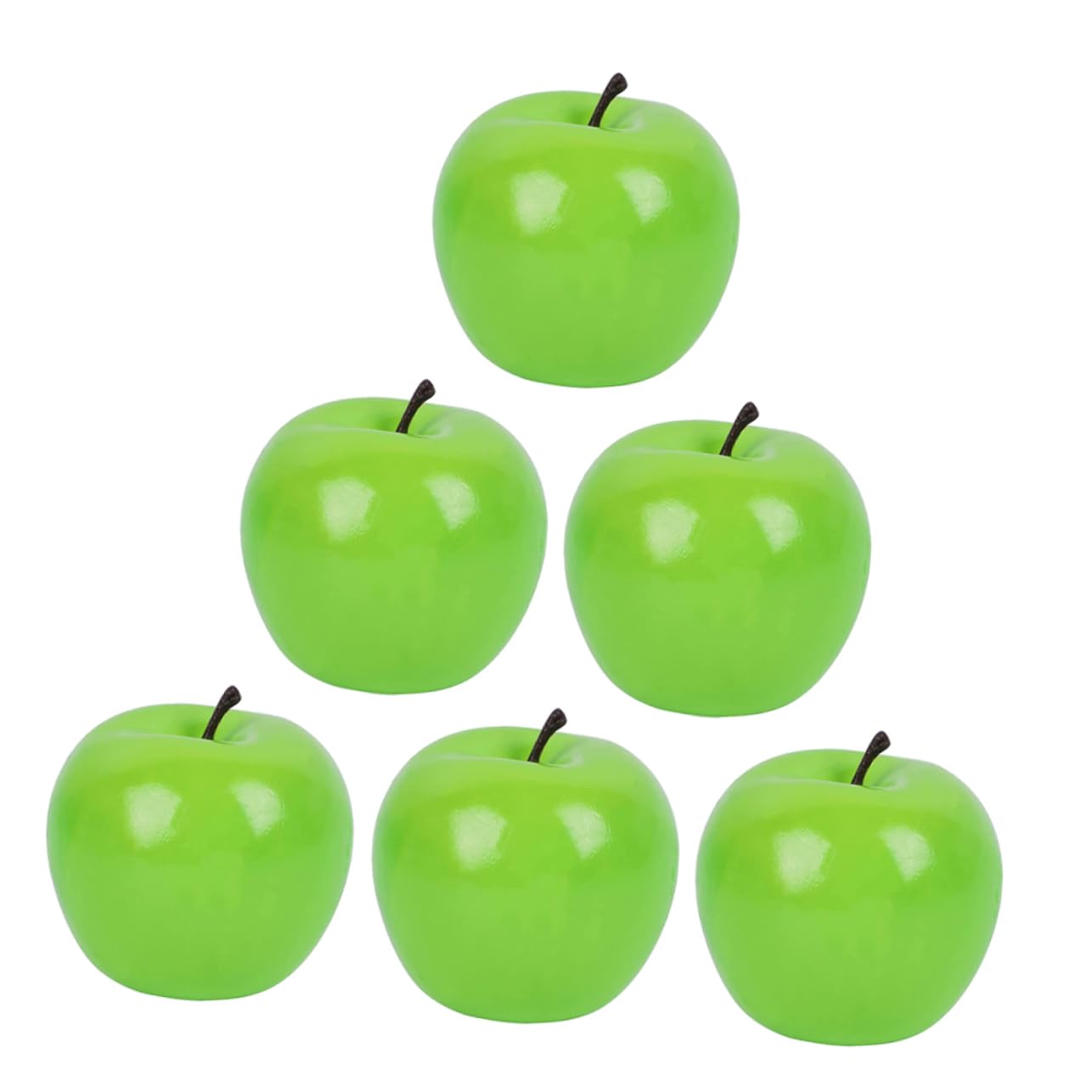 GRIRIW 6pcs Artificial Simulation Fruit Model Simulation Apples Decor Fruit Model Props Emulated Fruit Model False Apples Ornament Realistic Fruit Model Apples Models