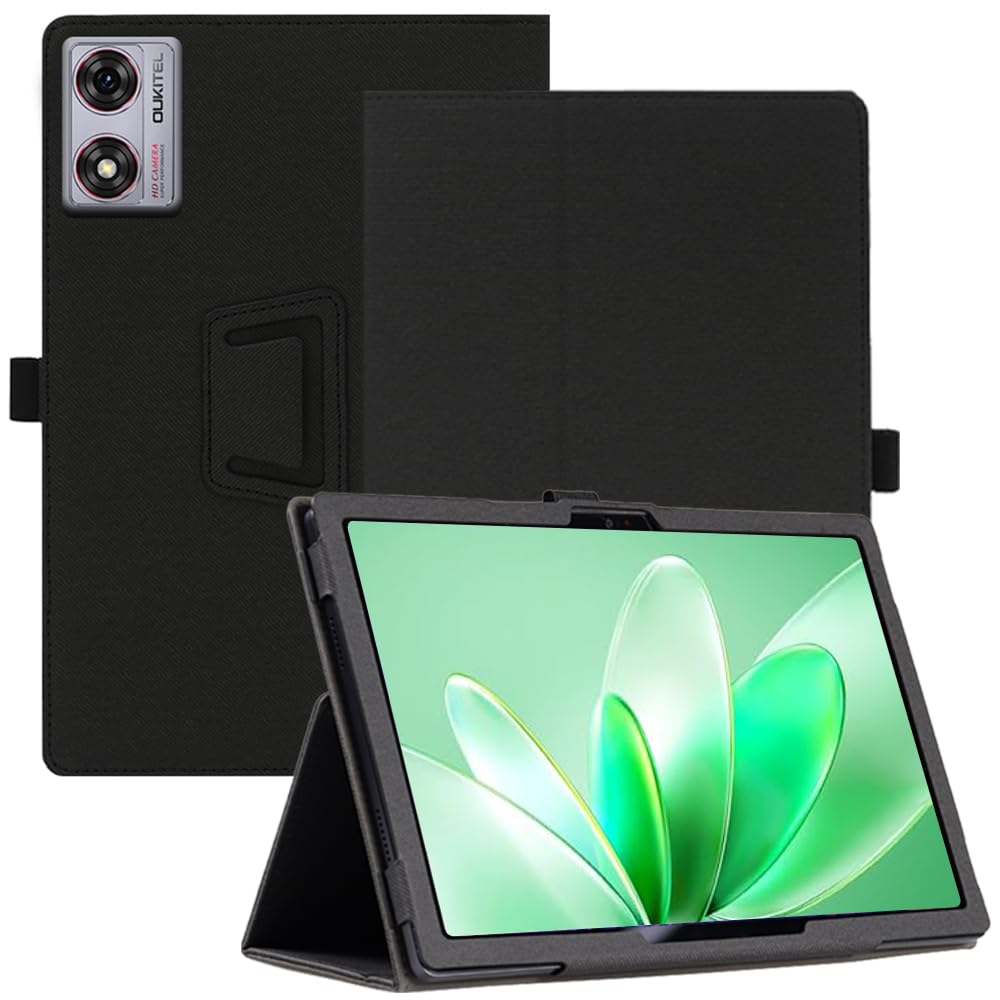 Custodia Moex In Fibra Di Poliestere Per Tablet Oukitel OT8 - Con Scomparto Accessori, Grigio Scuro