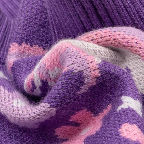 Image of Fitwarm Adorable Unicorn Dog Sweater, Thermal Dog Winter Clothes for Small Dogs Girl, Pet Outfit, Purple, Pink, White, XS