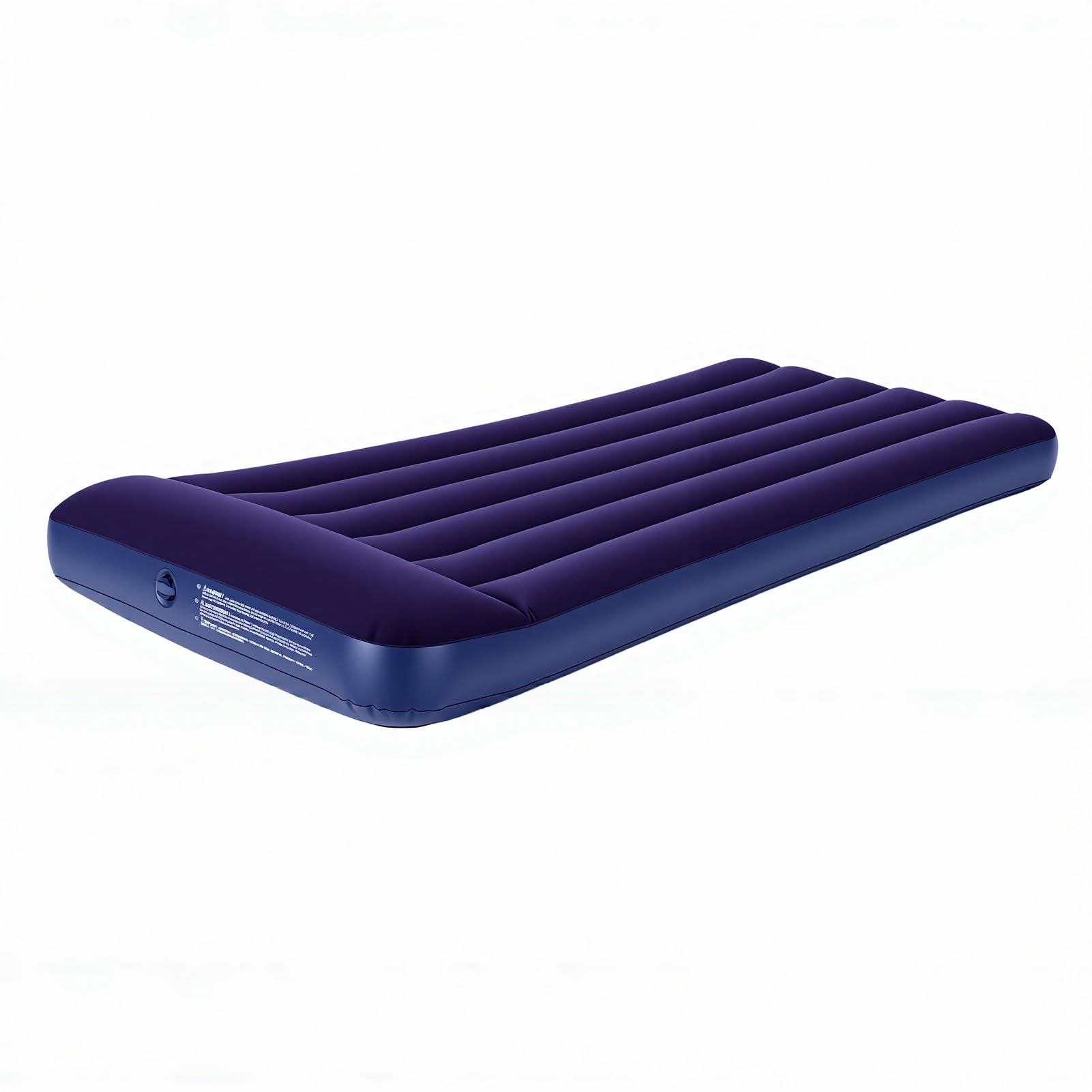 Ejoyous Aufblasbares Luftbett, PVC-Luftmatratze, 180 X 91 X 25 cm, mit Integriertem Kissen, Doppeltes Auslaufsicheres Ventil, Wasserdicht, Dicke Stütze für Camping, Reisen, Zuhause, Büro, Nickerchen