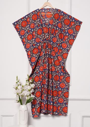 Robe longue décontractée caftan maxi coton imprimé bikini couverture - 2