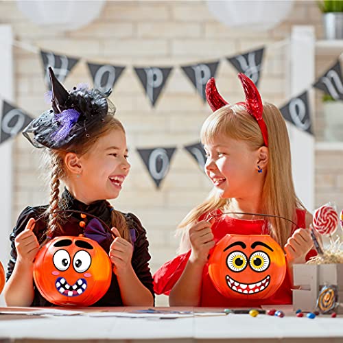 MISS FANTASY Halloween Pumpkin Decorating Stickers 30 Sheets Pumpkin Face Stickers for Pumpkin Decorating Jack O Lantern Stickers for Kids Halloween Party Favors — view 5