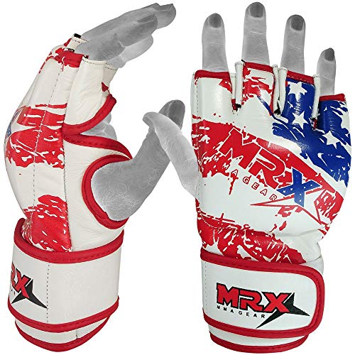 Mrx Mma Gloves Ufc Grappling Glove Cage Fight Boxing Muay Thai Training Sparring Mitts For Men Women, Us Flag Small #TOP2