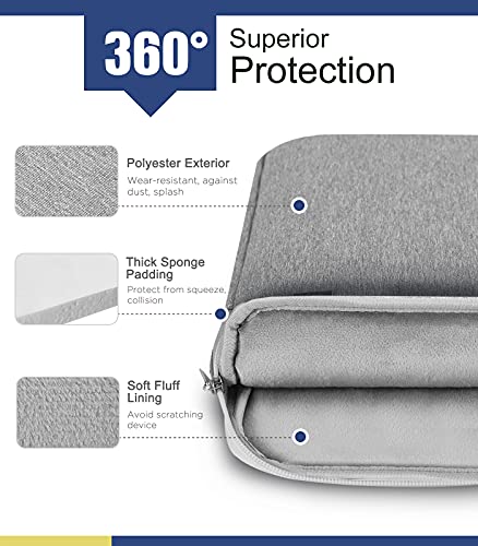 MoKo-Funda-Ordenador-Portatil9-11-Pulgada-Bolsa-Anti-rasgunos-Compatible-con-iPad-Pro-11-202120202018-iPad-8th-7th-Generation-102-iPad-Air-4-109-iPad-97-Galaxy-Tab-A-101-Gris-Claro