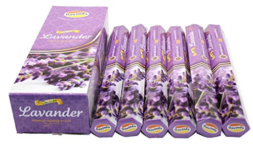 Govinda-Incense-Lavender-120-Incense-Sticks-Premium-Incense-Masala-Coated