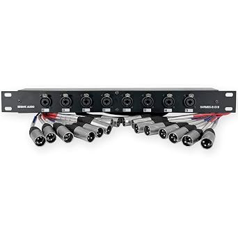 Seismic Audio SARMSS-8x310-8 Channel XLR TRS Combo Splitter Snake Cable - 3 and 10 XLR Trunks
