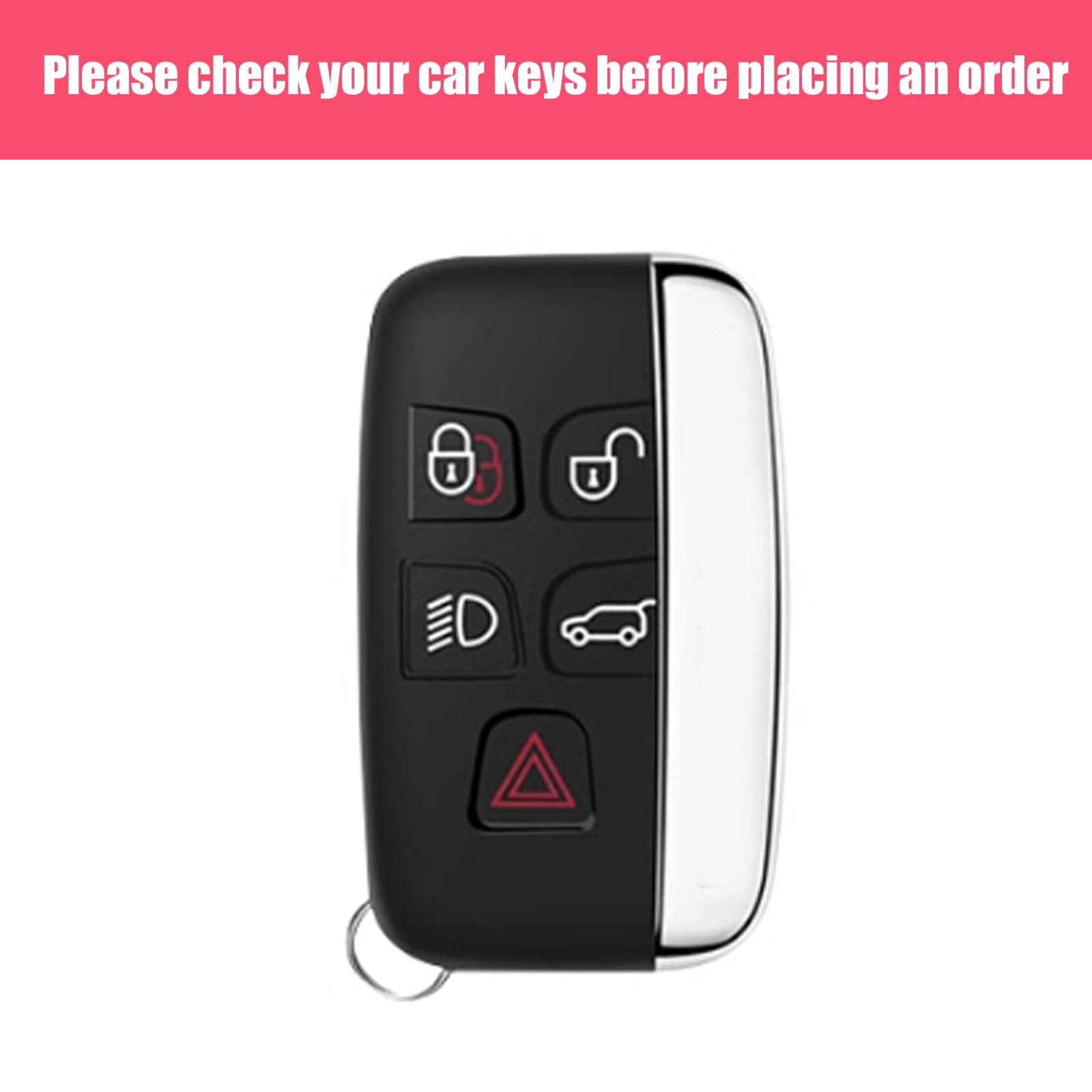 Conchas Clave para Jaguar XFL XEL F Pace XJL XF XE F Type, Protector de Soporte for Mando a Distancia Sin Llave Flip Car Key Shell Cover Carcasa de Repuesto Plegable, D